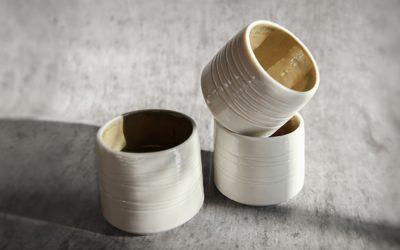 Tasse à expresso en porcelaine faite à