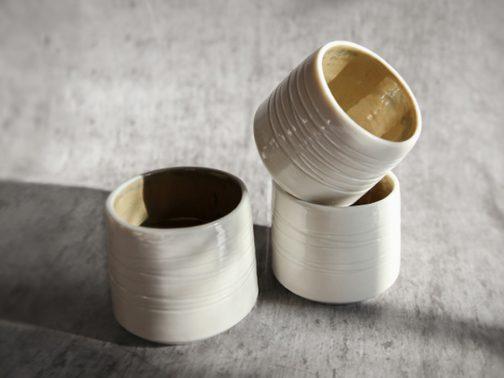 Tasse à expresso en porcelaine faite à